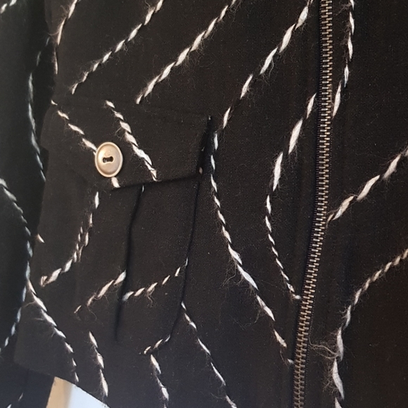 Melanie Lyne Black Wool Jacket - Picture 3 of 5